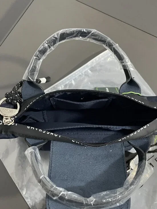 NWT Longchamp Le Pliage Energy XS Navy 2Way Tote Canvas Mini Crossbody Makeup - Picture 8 of 10